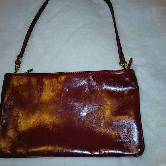 Anne Klein Handbags - Anne Klein, deep red leather purse
